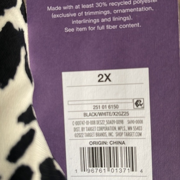 Sergio Hudson Women's Animal Print Bustier Midi dress NWT  Black/White 2X - Picture 7 of 10